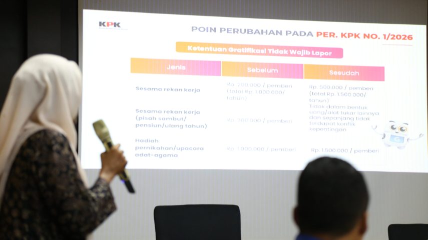 2. slide 2_Poin Perubahan pada peraturan KPK Nomor 1 Tahun 2026 dari peraturan sebelumnya.